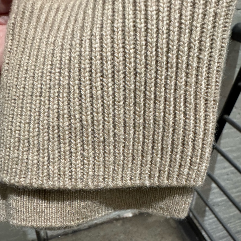 NWT Vince Double Layer Wool & Cashmere Sweater, Color: Camel, Size: Small - Picture 5 of 10